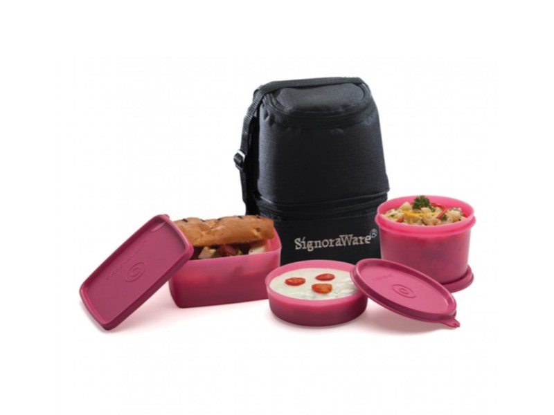 Signoraware Trio lunch box with bag