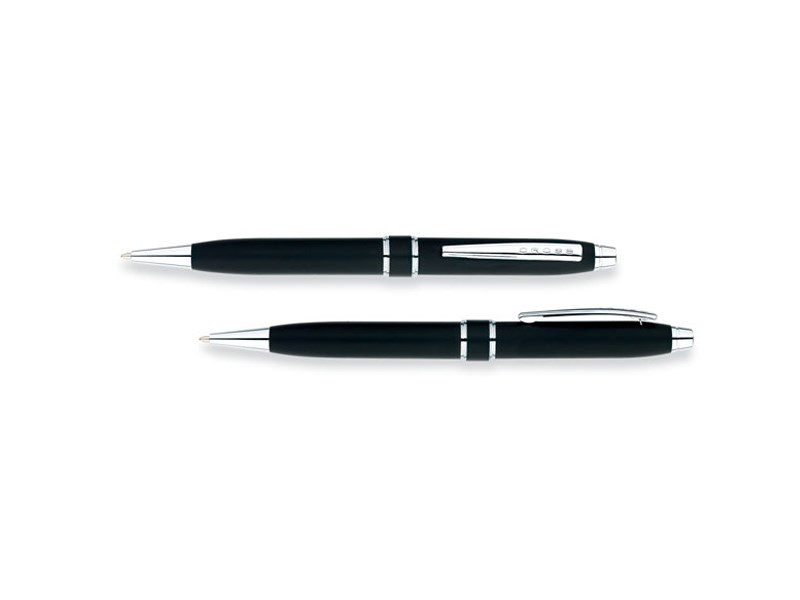 Cross AT0172-3 - Stratford Satin Black Ball-Point Pen