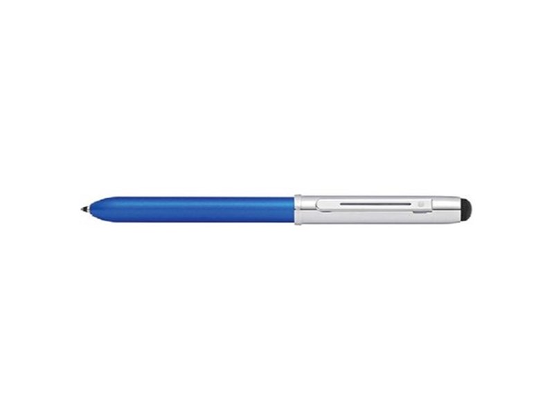 Sheaffer Metallic blue barrel, chrome cap featuring nickel plate trim 