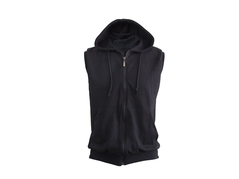 Sleeveless Jacket with hoodie