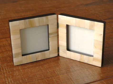 Horn and Bone Photo Frame