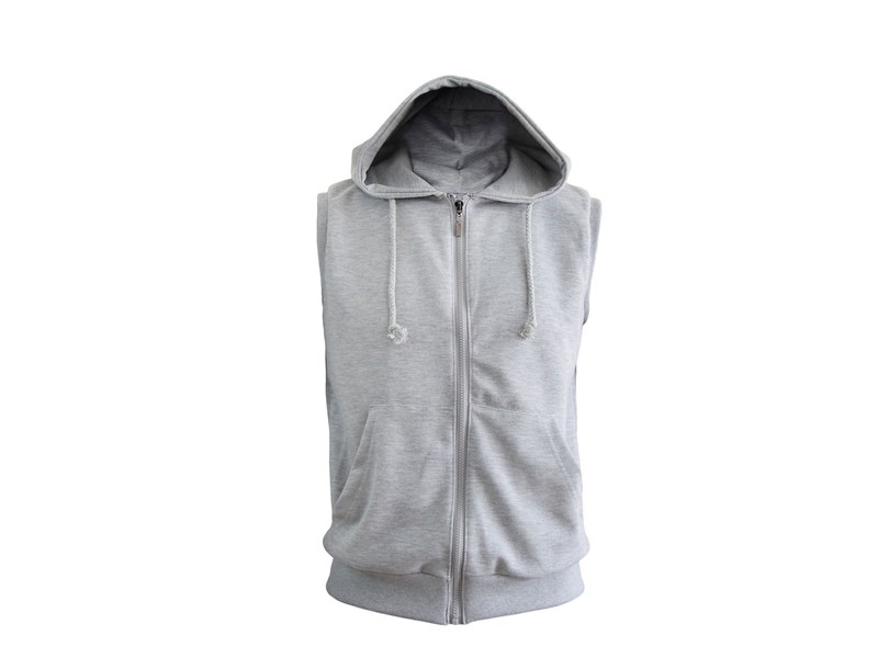 Sleeveless Jacket with hoodie